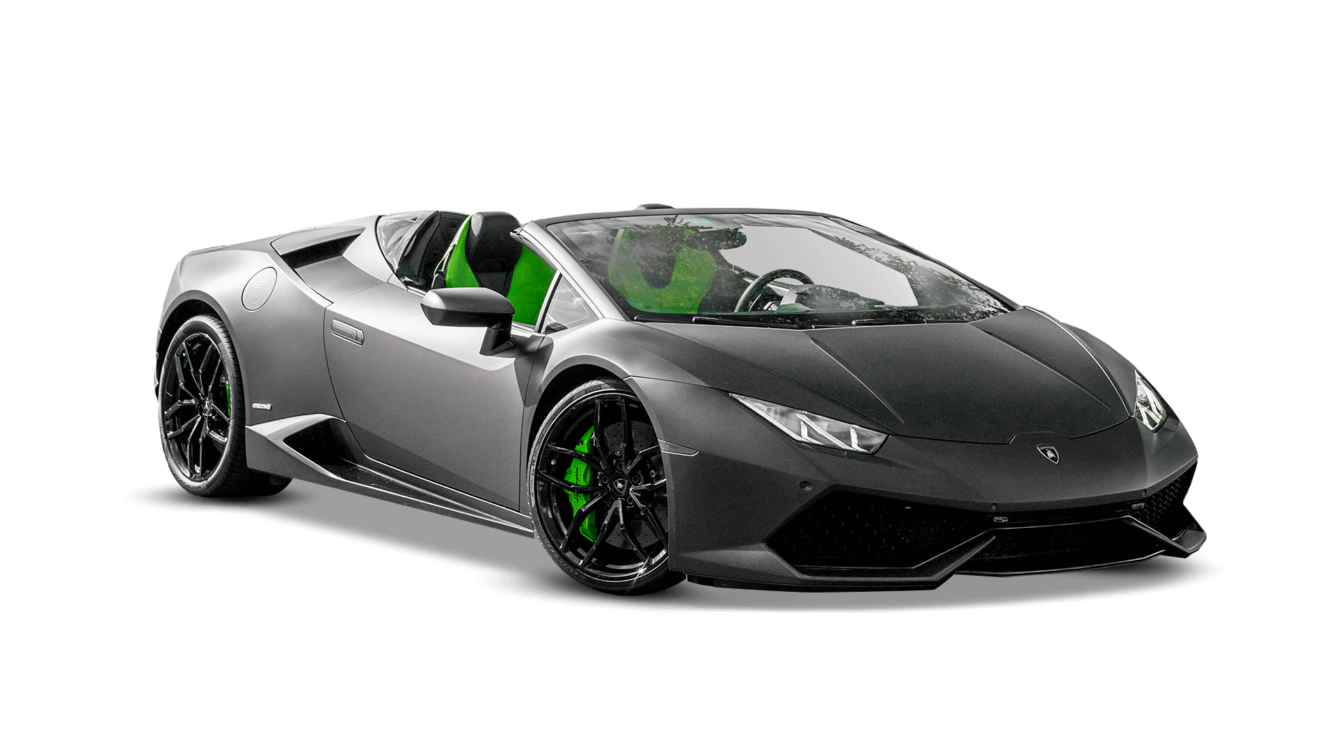 Lamborghini Huracan Spyder Gray in Miami